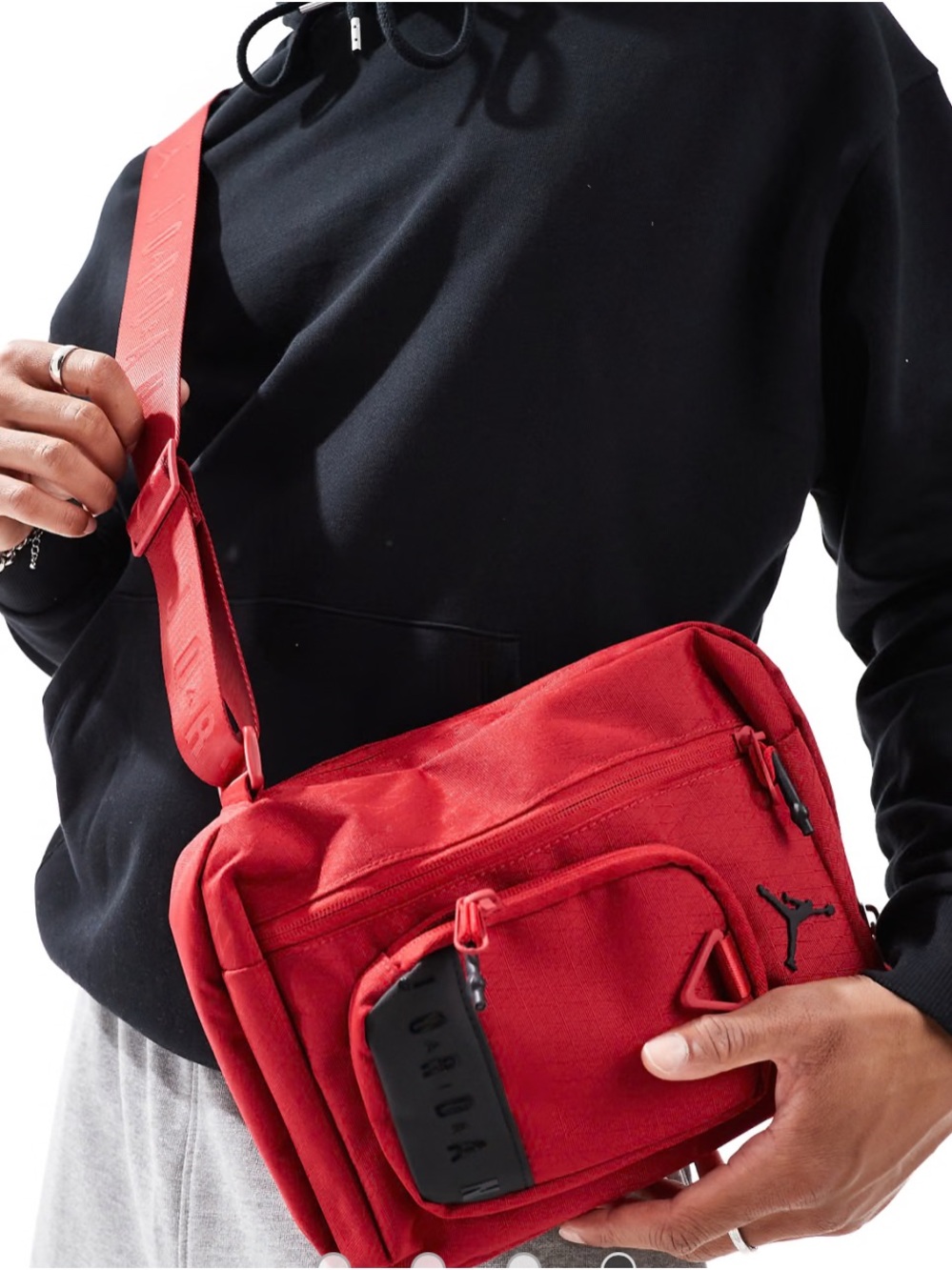 Jordan Red Men's Crossbody Belt Bag